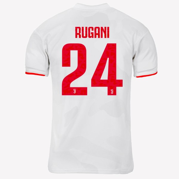 Camiseta Juventus NO.24 Rugani Segunda equipación 2019-2020 Gris Blanco